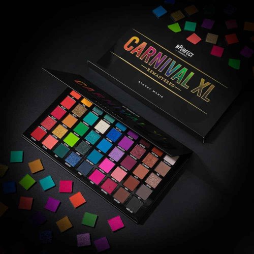 BPerfect Carnival XL Pro Remastered Eyeshadow Palette – 45 Pigmented Shades for Professional Makeup Artists, Cruelty-Free Vegan Palette