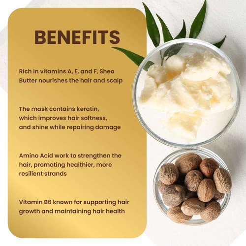 Savannah Hair Therapy Bundle-Treatment Mask 16.9 Oz+Shampoo 16.9 Oz, Shea Butter Treatment, Natural Keratin for Normal, Dry, Curly, Dyed and Damaged Hair, Vitamin B6, Sodium Chloride and Sulfate Free