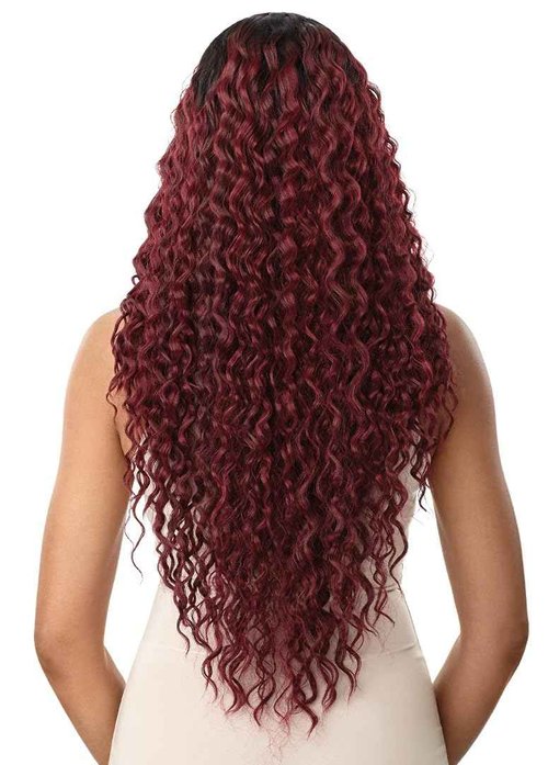 Outre Lace Front Deluxe Wig - Marcella (DR4/BL GOLDEN HONEY)