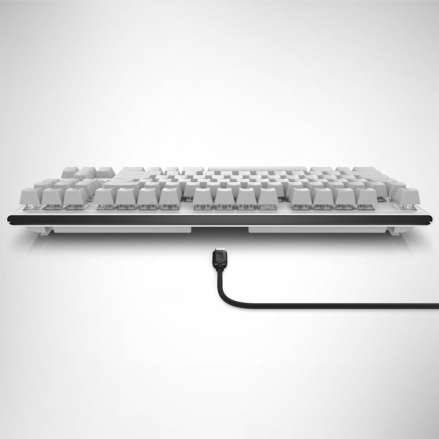 Alienware Low-Profile RGB Gaming Keyboard AW510K, AlienFx Per Key RGB LED Color Backlighting, Media CONTROLS & USB Passthrough, Cherry MX Low Profile Red Switches