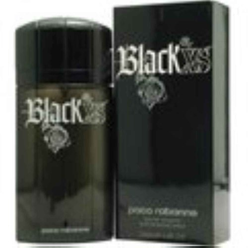 Black XS by Paco Rabanne for Men 3.4 oz Eau de Toilette Spray Tall Bottle