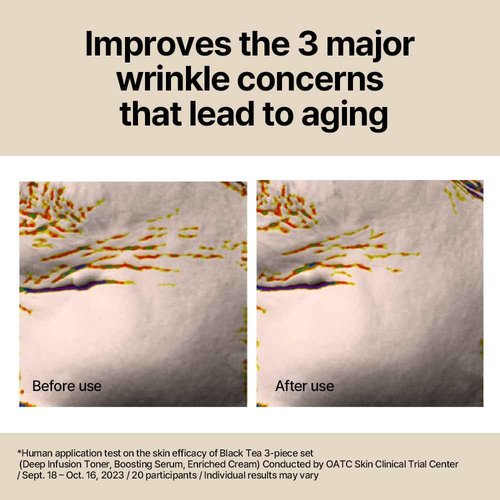 [PKY] Pyunkang Yul Black Tea Line Gift Box Set, Deep Nurishment for Anti-aging, Rich Moisture Toner, Revitalizing Serum & Condensed Nourishing Cream, Zero-Irritation, Korean Skincare (3-item set)