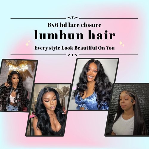 6x6 Real HD Lace Closure Body Wave Ultra-Thin Invisible Lace 12A Brazilian Virgin Remy Human Hair Frontal Closure Pre-Plucked with Baby Hair