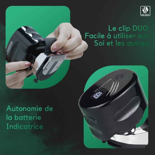 Skull Shaver Beast Clipper Duo - Home Haircut & Grooming Kit - Durable Steel Blades - Cordless Operation - Adjustable Combs - Designed for Men & Women