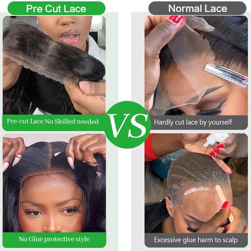 Ehelo 22 Inch Deep Wave Glueless Wigs - Human Hair, 7x5 Deep Wave Closure, 180% Density, Pre Plucked, Pre Cut Lace, Curly, Glueless Lace Front Wigs