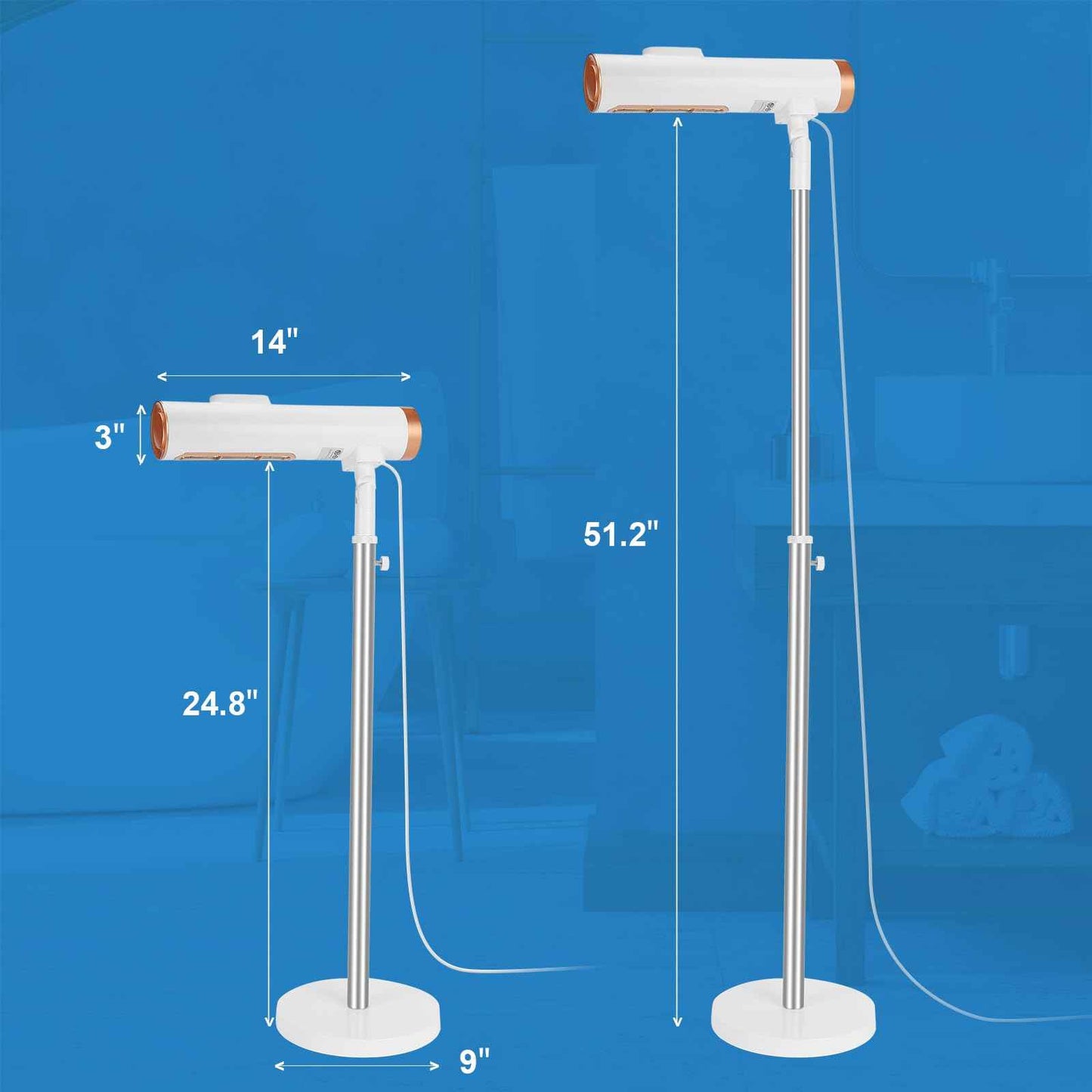 Hair Dryer,CoralBoxer,Stand up,Hands Free,Height and Angle Adjustable-by Manual,A New Way to Use Hair Dryers,2Temps & 2Speeds,Designed for Home,Gifts for Elderly and Children,Disabled,Pet