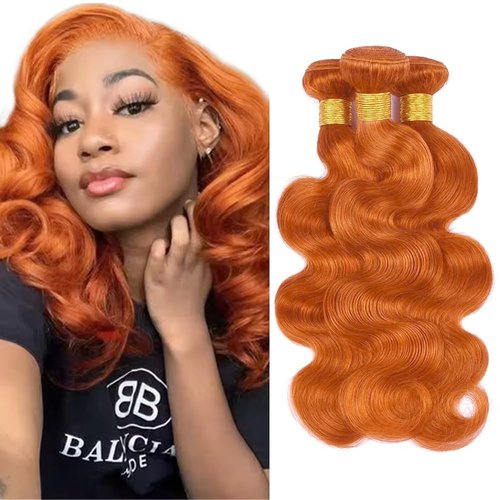Cklikeb Human Hair Bundles 350# Color Body Wave Bundles Human Hair Unprocessed Brazilian Virgin 20 22 24 Inch 3 Bundles Quick Weave Human Hair Extensions (350# Body Wave, 20 22 24)