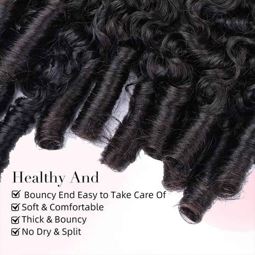 PerisModa 15A Raw Burmese Curly Bundles 100% Human Hair Bundles Pix Curly Bundles Unprocessed Human Hair Extensions 24 Inches 1PC 100% Unprocessed Virgin Water Wave Hair For Women Natural Black