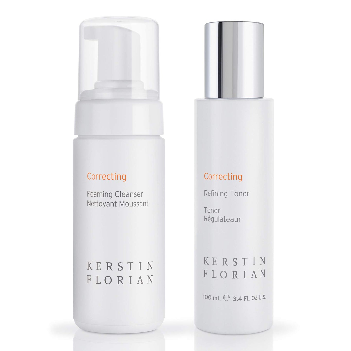 Kerstin Florian Correcting Cleanse & Tone Set: Salicylic Acid & BHA Deep Cleansing and Pore Refining Kit