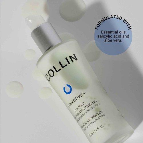 G.M. COLLIN Puractive+ Essential Oil Complex | Salicylic Acid Face Serum for Oily or Acne Prone Skin | Helps Reduce the Appearance of Blemishes