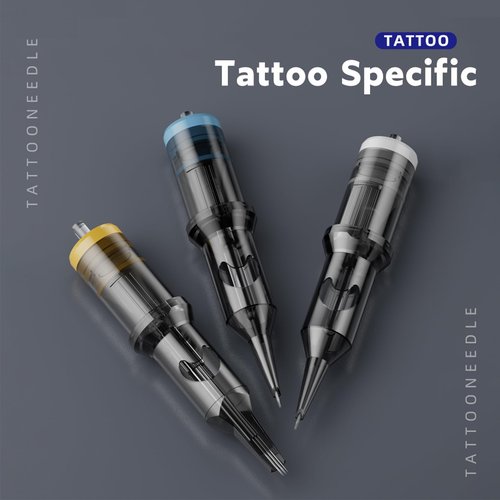 Tattoo Gun Kit - Perfessional Tattoo Machine Kit for Beginners Complete Tattoo Set with 2 Batteries Rotary Tattoo Pen & 20Pcs Cartridge Needles for Artist Starter Tattoo Supplies (Battery-II-82Pcs)