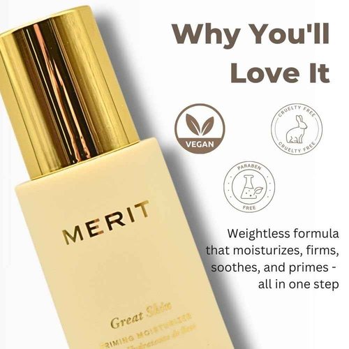 Merit Great Skin Priming And Firming Moisturizer With Peptides And Hyaluronic Acid