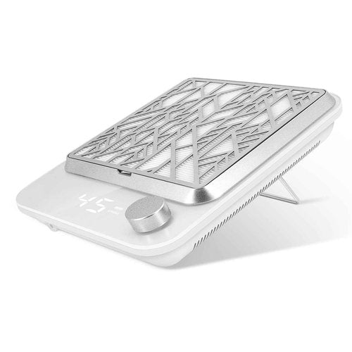 Cordless Nail Dust Collector Rechargeable, Professional Dust Collector Nail Tech Vacuum Fan Dust Collector for Acrylic Nails Dip Powder Removal Home Salon Manicures