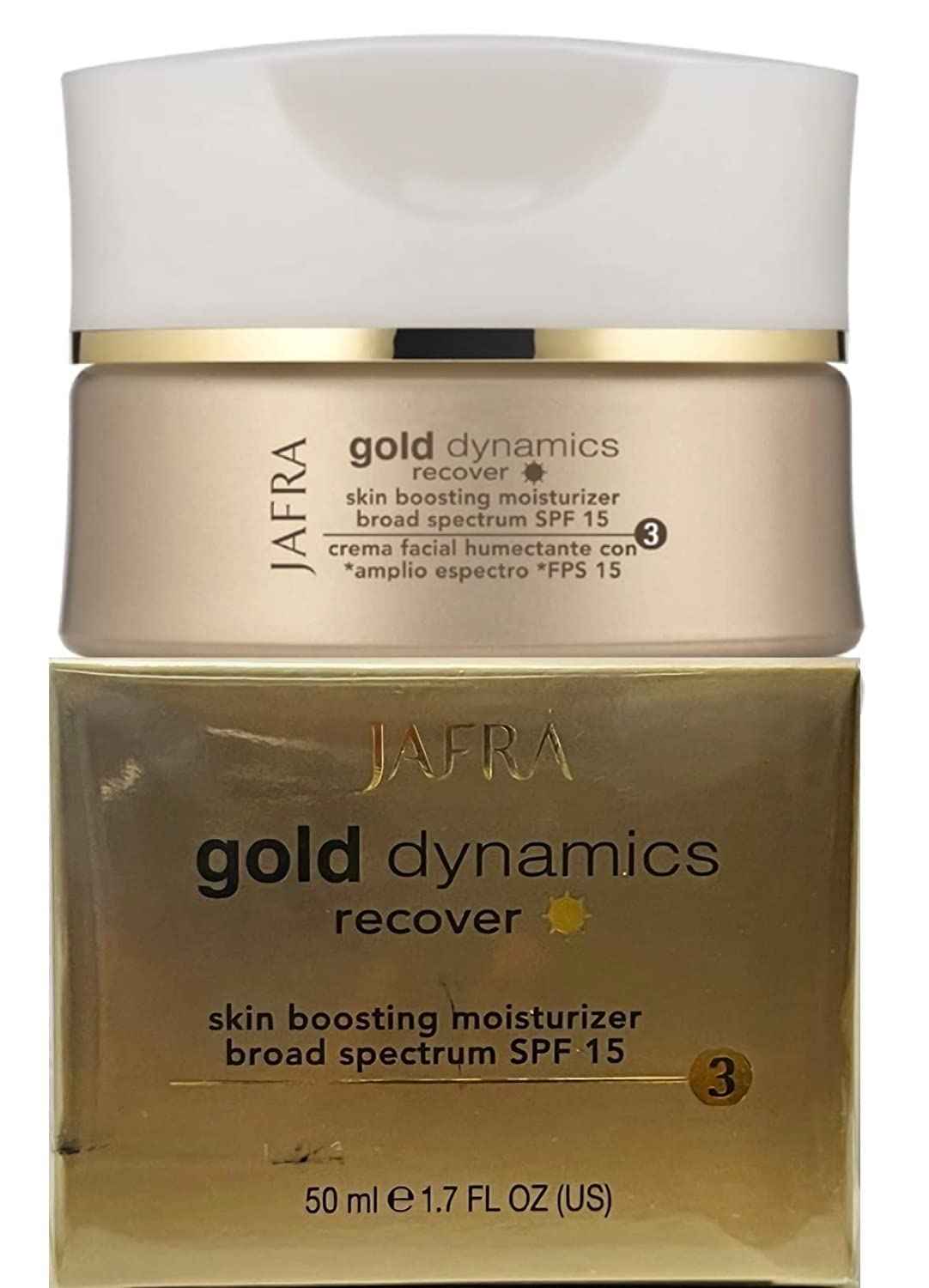 JAFRA Gold Dynamics Skin Boosting Moisturizer Broad Spectrum SPF 15, Gold Dynamics Firm + Correct Night Moisturizer