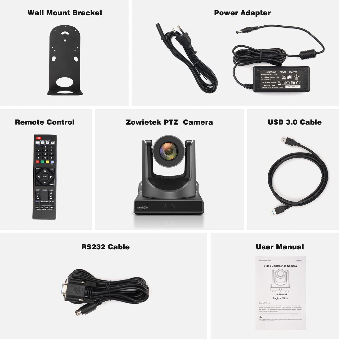 zowietek New Gen PTZ Camera PoE AI Tracking 30X SDI HDMI USB IP Live Streaming + Network Controller 4D Joystick PoE 5 Inch LCD Screen Decoding H.264 and H.265 Compatible with Dome Security IP Camera