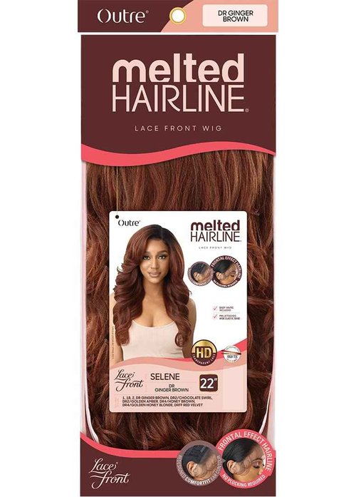 Outre Melted Hairline HD Lace Front Wig SELENE (DR2-Golden Amber)