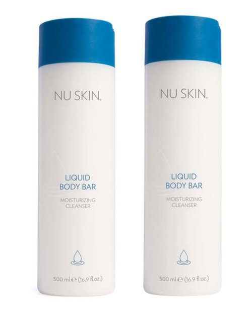 Nu Skin Liquid Body Bar | Moisturizing Cleanser for Soft, Refreshed Skin | Gentle Body Wash with Light, Invigorating Fragrance | 16.9 oz | 2 Pack