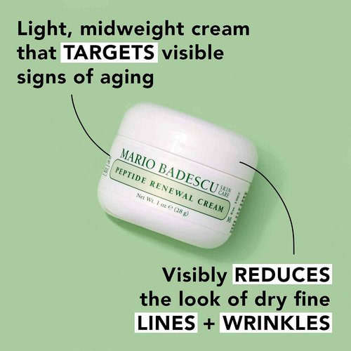 Mario Badescu Peptide Renewal Face Cream & Super Peptide Serum Set – Hydrating and Anti Aging Facial Moisturizer & Face Serum for Smooth, Plump, Youthful-Looking Skin Care for Women & Men