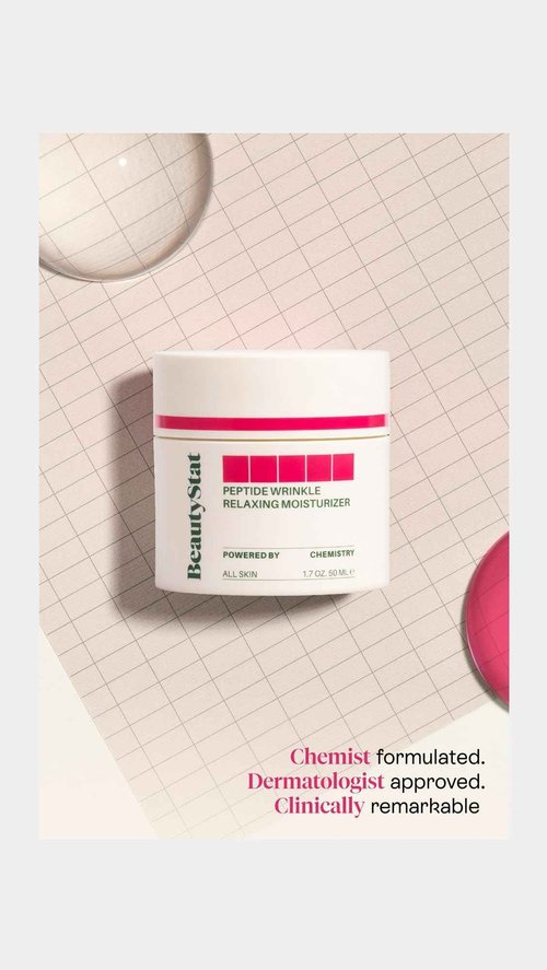 BeautyStat Cosmetics Women's Peptide Wrinkle Relaxing Moisturizer, multicoloured, 1.7 Ounce