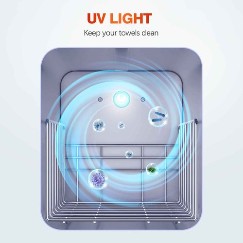 Utenzi Hot Towel Warmer, Spa Towel Cabinet 5L Professional Mini Towel Heater, Towel Warmer for Facials SPA Barbershop Esthetician (Black)