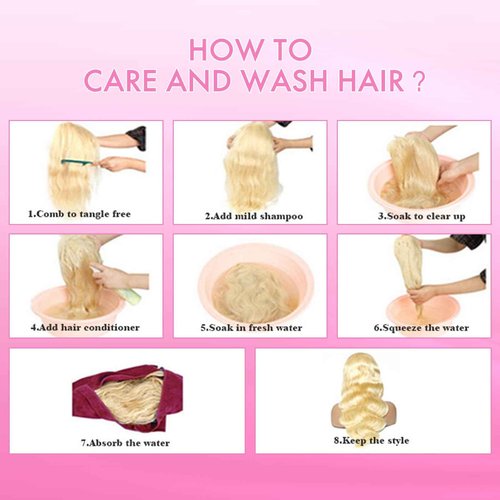 Muspluto 30 Inch 613 Lace Front Wig Human Hair 200 Density Blonde Wig Human Hair Body Wave Lace Front Wigs Human Hair Pre Plucked 613 13X4 HD Lace Frontal Wigs Human Hair for Women Natural Hairline