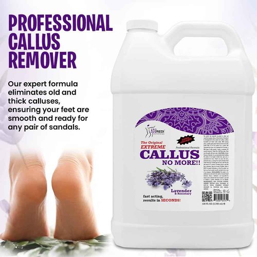 SPA REDI Callus Remover - Removes Toughest Calluses in Seconds and Smooths Dry Cracked Heels, Softens and Smooths Feet, Lavender & Rosemary - 128 Oz