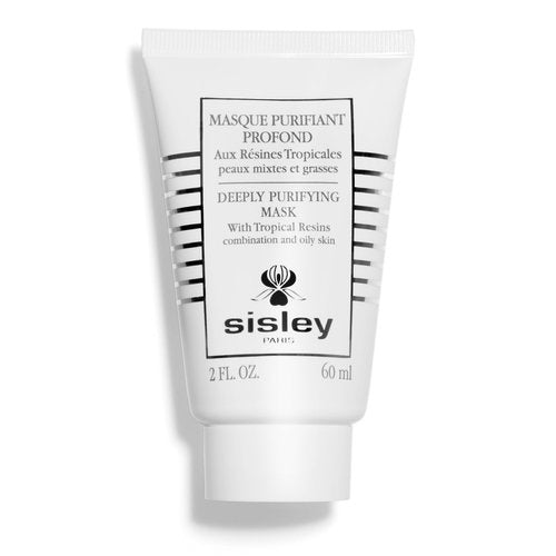 Sisley Paris Deeply Purifying Mask With Tropical Resins - 60 mL - Cream Face Mask for Combination to Oily Skin - Targets Imperfections & Mattifies Skin - Non-Comedogenic