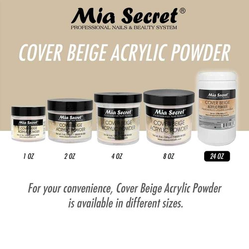Mia Secret Cover Beige Acrylic Powder - 1.5 lbs