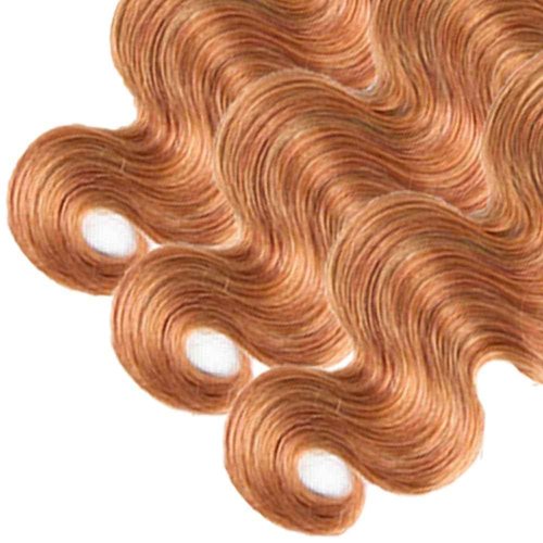 Ubinica Honey Blonde Chocolate Brown P27/30 Human Hair Bundles 22 24 26 Inch Body Wave Bundles Human Hair Unprocessed Brazilian Virgin Hair Quick Weave for Black Women