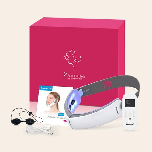 Intelligent Double Chin Reducer and V-Face Lift Belt Machine with Remote Control, Face Massager V-Face Device for Women