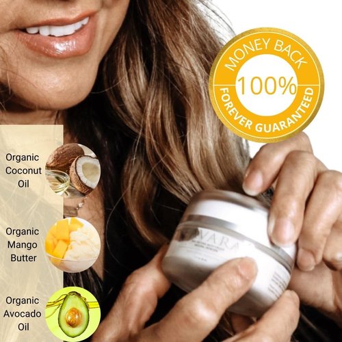 Eavara Face Moisturizer Cream, Anti Aging, Natural, and Organic Facial Lotion with Hyaluronic Acid, Shea Butter, Jojoba, Rosehip, and Kukui Oil, For Women And Men