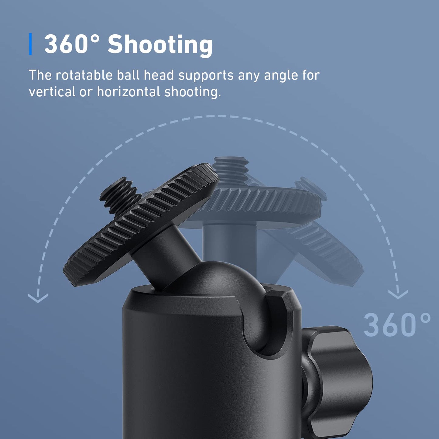 AnkerWork Mini Tripod by Anker, Stand for Webcam, Small Flexible Tripod