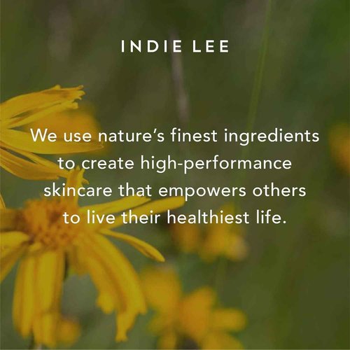 Indie Lee Brightening Facial Cleanser - Daily Hydrating Cleanser, Makeup Remover & Exfoliating Face Mask to Brighten, Firm & Protect Dry Skin - Clean, Gentle Face Wash (10oz)