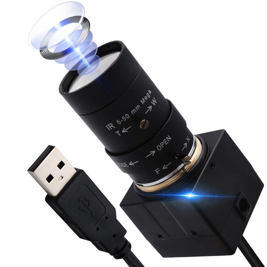 ALPCAM 4K USB Camera - 10X Optical Zoom, Ultra HD 2160P, IMX415 Sensor, Plug and Play for Windows, Linux, Mac, Raspberry Pi