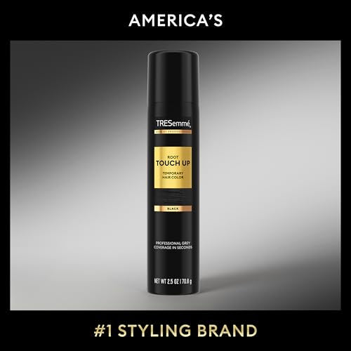TRESemm? Root Touch-Up Temporary Black Hair Hair Color Touch-Up Spray, Ammonia-free, Peroxide-free Root Cover-Up Spray 2.5 oz