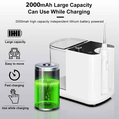 New Version 900ML Large Capacity Countertop Water Flosser, Aquarius Water Flosser Professional with UV Sanitizer Light, Oral Irrigator for Teeth, Gums, Braces, Dental Care