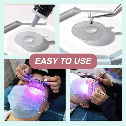 BeautyPros UV Light for Lash Extension - LED Foot Pedal Gel Curing Lamp With Adjustable Gooseneck for Lash Artists, Nail Tech, Makeup Studios