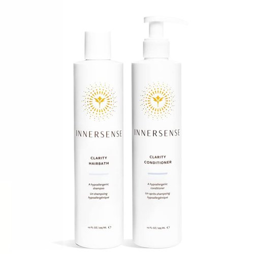 Innersense Organic Beauty - Natural Clear + Calm Hypoallergenic Clarity Hairbath + Conditioner Duo | Non-Toxic, Cruelty-Free Haircare (10 fl oz | 295 ml)