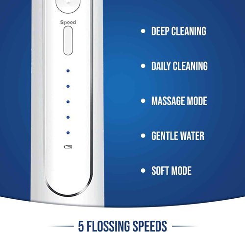Optum Duo Flossing Toothbrush 2-in-1 Electric Toothbrush Water Flosser Combo – Sonic Toothbrush with 40k Vibrations & High Pressure Dental Flosser, 5 Brushing Modes, Ideal for Braces & Implants