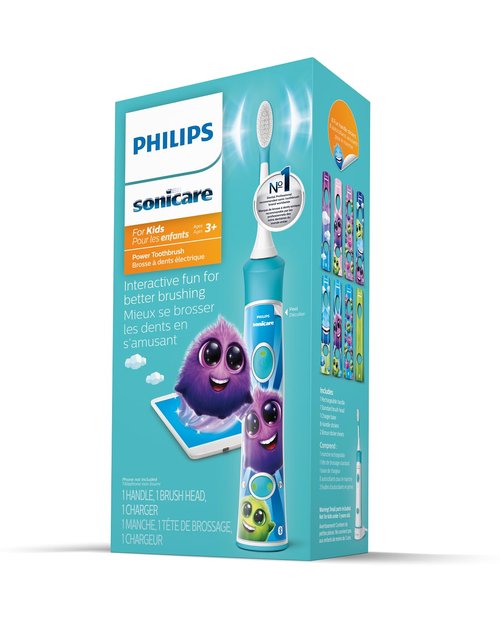 Philips Sonicare for Kids 3+ Bluetooth Connected Rechargeable Electric Power Toothbrushes, Interactive for Better Brushing