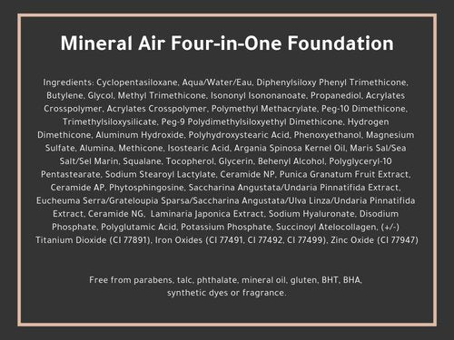 Mineral Air Four-in-One Foundation for Mineral Air Mist Device—Color, 28 ml, Standard Size - Tan