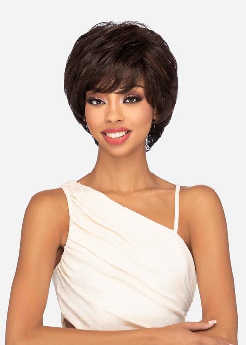 Vivica A. Fox HMB-JAI, Handmade & Hand-tied Wig, Supreme Human Hair Blend, Color FS1B/30