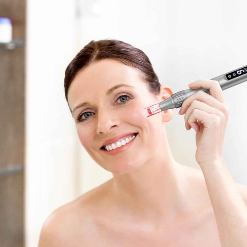 Microneedle Derma Roller Pen Dermabrasion Roller 0.25mm Microneedling Roller, Microneedle Roller Derma Roller 0.25mm for Women Men Home Use