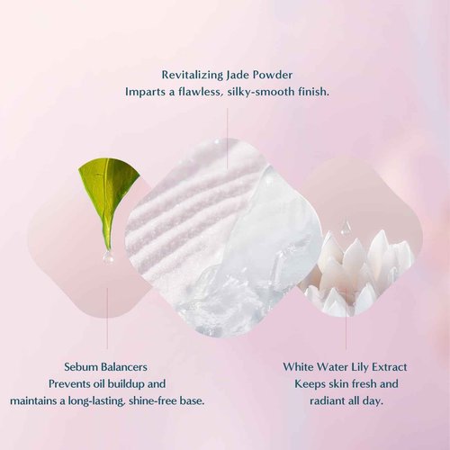 FLORASIS Flawless Jade Breathable Pressed Powder (Ode to Embroidery) (06 Peach, 1 Count)