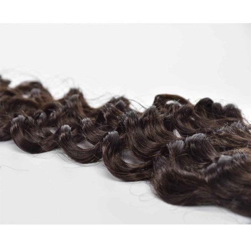 Brazilian Chocolate Brown 4# Deep Wave 2x6 Lace Closure - 100% Unprocessed Human Virgin Hair - Deep Curly - Chestnut Brown - 18inch
