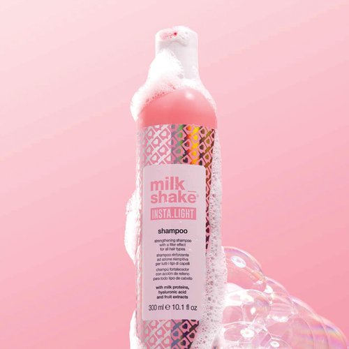 milk_shake insta.light shampoo | ultra-lightweight cleanser with milk proteins and fruit extracts for soft, radiant, glass-like hair | sulfate-free professional formula | 33.8 fl oz (1000 ml)