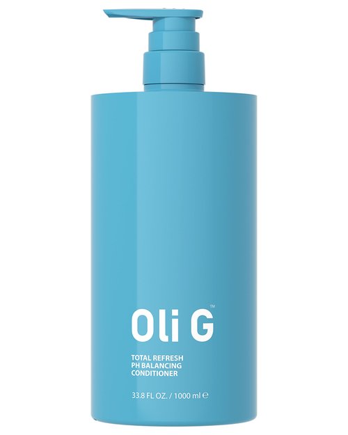 Oli G Total Refresh pH Balancing Hair Conditioner – Lightweight Daily Conditioner for All Hair Types – With Marula Oil, Shea Butter, Botanical Proteins – Detangles, Softens & Smooths – 38.8 fl oz