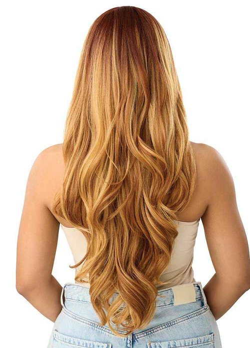 Outre Lace Front Wig - Perfect Hair Line - Swoop Series Y-Part 206 (DRFF PLUM WINE)