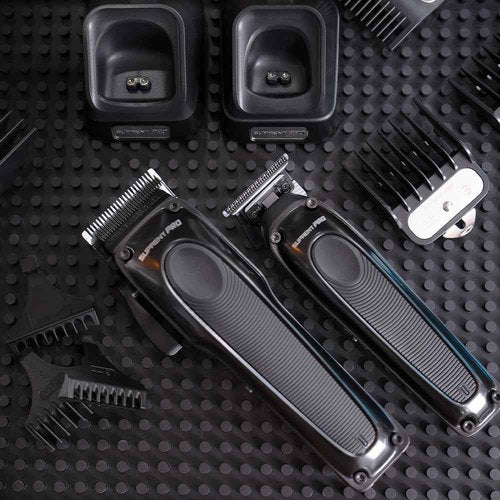 Professional Hair Clippers for Men - Detachable Blade with Power Compensator Motor - Cordless Hair Trimmer Set for Barbers with Charging Base - Premium Hair Clipper Kit - Gift for Men