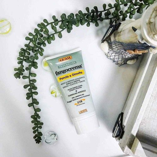 Guam Anti-cellulite Cream for Belly, Hot Skin Tightening Cream for Stomach with Black Tourmaline, Natural Cellulite Remover and Tummy Tightening Cream, 150 ML